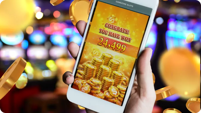 A colorful arcade game screen with spinplus branding, featuring casual and fun gameplay.